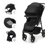 KINDERKRAFT KOLICA ZA BEBE SA TACNOM TRIG 3 BLACK - Слика 2