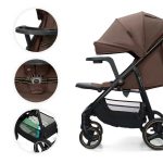 KINDERKRAFT KOLICA ZA BEBE SA TACNOM TRIG 3 BROWN - Слика 3