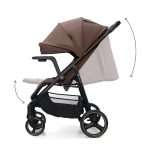 KINDERKRAFT KOLICA ZA BEBE SA TACNOM TRIG 3 BROWN - Слика 4