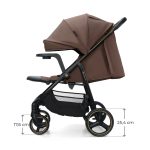 KINDERKRAFT KOLICA ZA BEBE SA TACNOM TRIG 3 BROWN - Слика 9