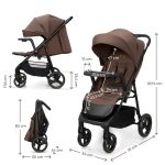 KINDERKRAFT KOLICA ZA BEBE SA TACNOM TRIG 3 BROWN - Слика 10