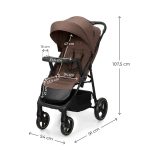 KINDERKRAFT KOLICA ZA BEBE SA TACNOM TRIG 3 BROWN - Слика 12