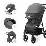KINDERKRAFT KOLICA ZA BEBE SA TACNOM TRIG 3 GREY - Слика 2