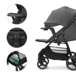 KINDERKRAFT KOLICA ZA BEBE SA TACNOM TRIG 3 GREY - Слика 3