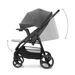 KINDERKRAFT KOLICA ZA BEBE SA TACNOM TRIG 3 GREY - Слика 4