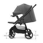 KINDERKRAFT KOLICA ZA BEBE SA TACNOM TRIG 3 GREY - Слика 9