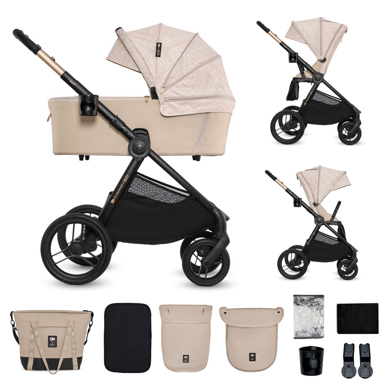 kinderkraft-kolica-za-bebe-set-2u1-nea-2-whisper-dune-bizuu5532548 KINDERKRAFT KOLICA ZA BEBE SET 2U1 NEA 2 WHISPER DUNE BIZUU - Слика 1