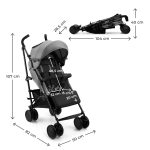 KINDERKRAFT KOLICA ZA BEBE SIESTA 2 GREY - Слика 8