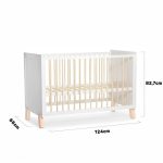 KINDERKRAFT KREVETAC NICO WOODEN WHITE - Слика 3