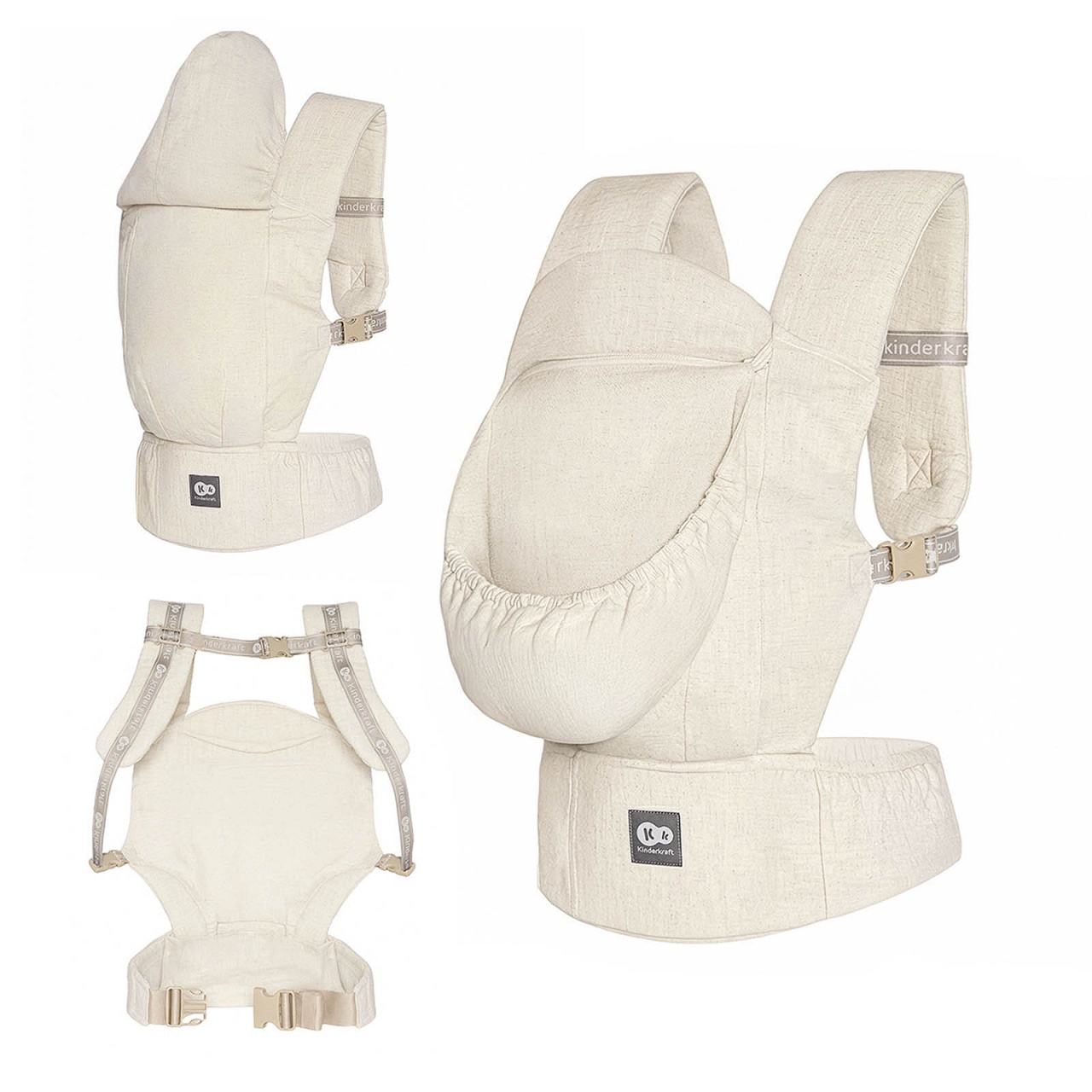 kinderkraft-nosiljka-za-bebu-elara-beige7409219 KINDERKRAFT NOSILJKA ZA BEBU ELARA BEIGE - Слика 1