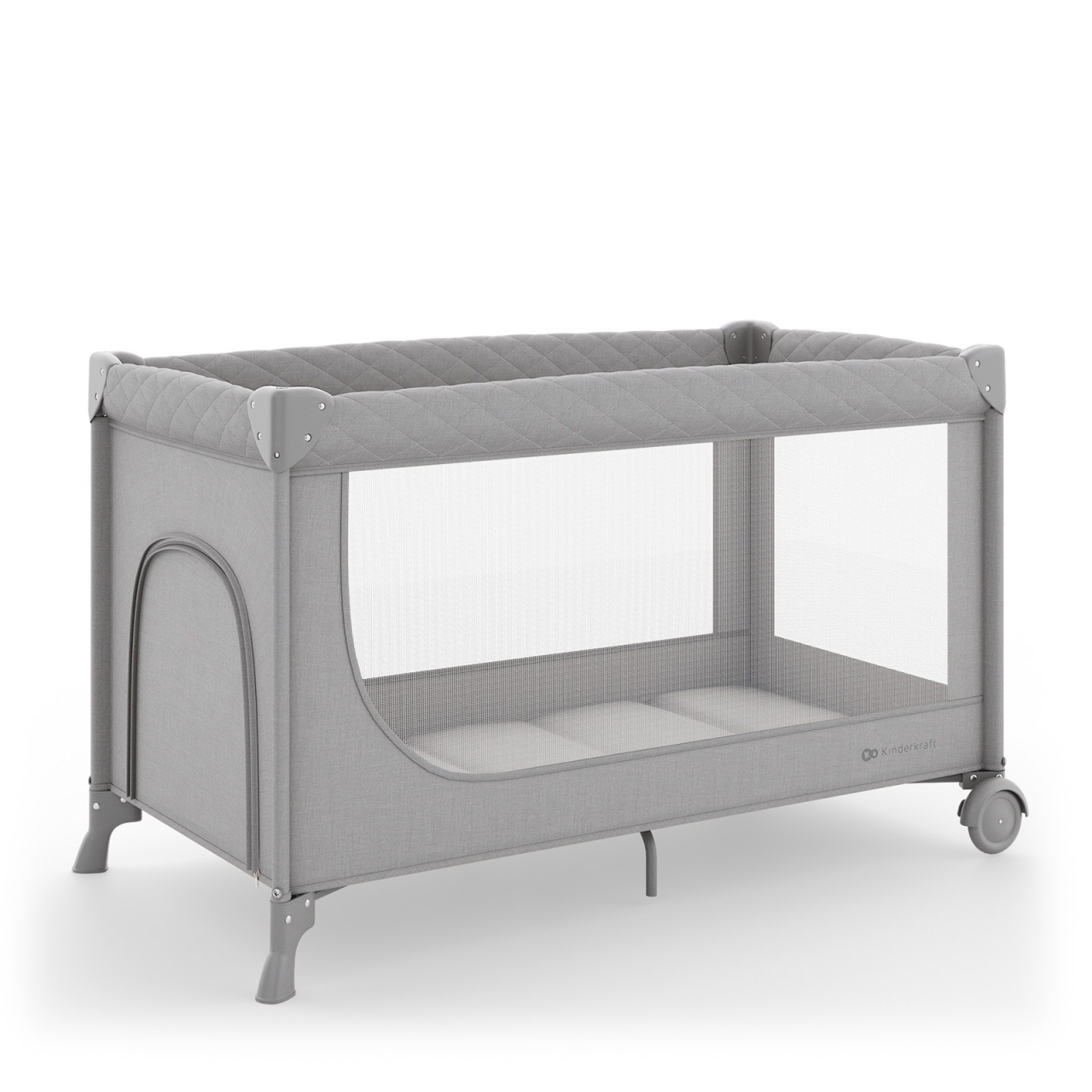 kinderkraft-prenosivi-krevetac-2u1-leody-up-grey6119729 KINDERKRAFT PRENOSIVI KREVETAC 2U1 LEODY UP GREY - Слика 1