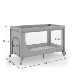 KINDERKRAFT PRENOSIVI KREVETAC 2U1 LEODY UP GREY - Слика 8