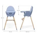 KINDERKRAFT STOLICA ZA HRANJENJE 2U1 FINI 2 NORDIC BREEZE - Слика 3