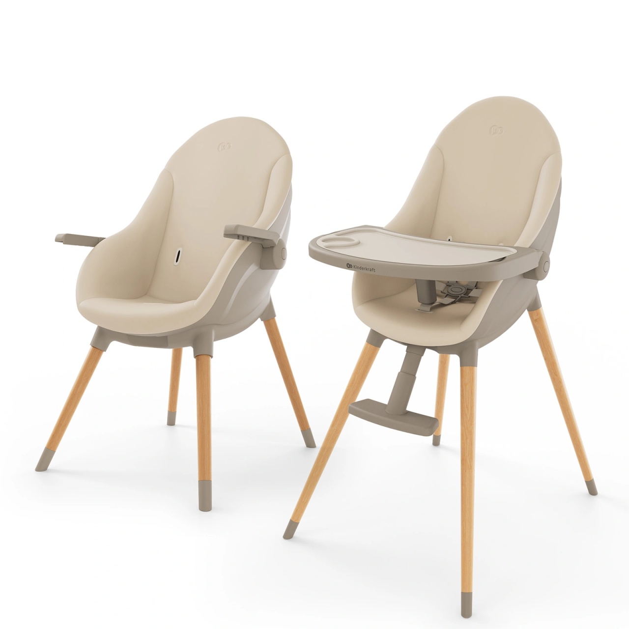 kinderkraft-stolica-za-hranjenje-2u1-fini-up-beige11522072 KINDERKRAFT STOLICA ZA HRANJENJE 2U1 FINI UP BEIGE - Слика 1