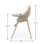 KINDERKRAFT STOLICA ZA HRANJENJE 2U1 FINI UP BEIGE - Слика 8