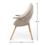 KINDERKRAFT STOLICA ZA HRANJENJE 2U1 FINI UP BEIGE - Слика 9