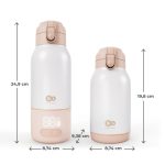 KINDERKRAFT TERMOS I GREJAČ ZA MLEKO 2U1 GAJA BEIGE - Слика 9