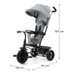 KINDERKRAFT TRICIKL FREEWAY 2 GREY - Слика 11