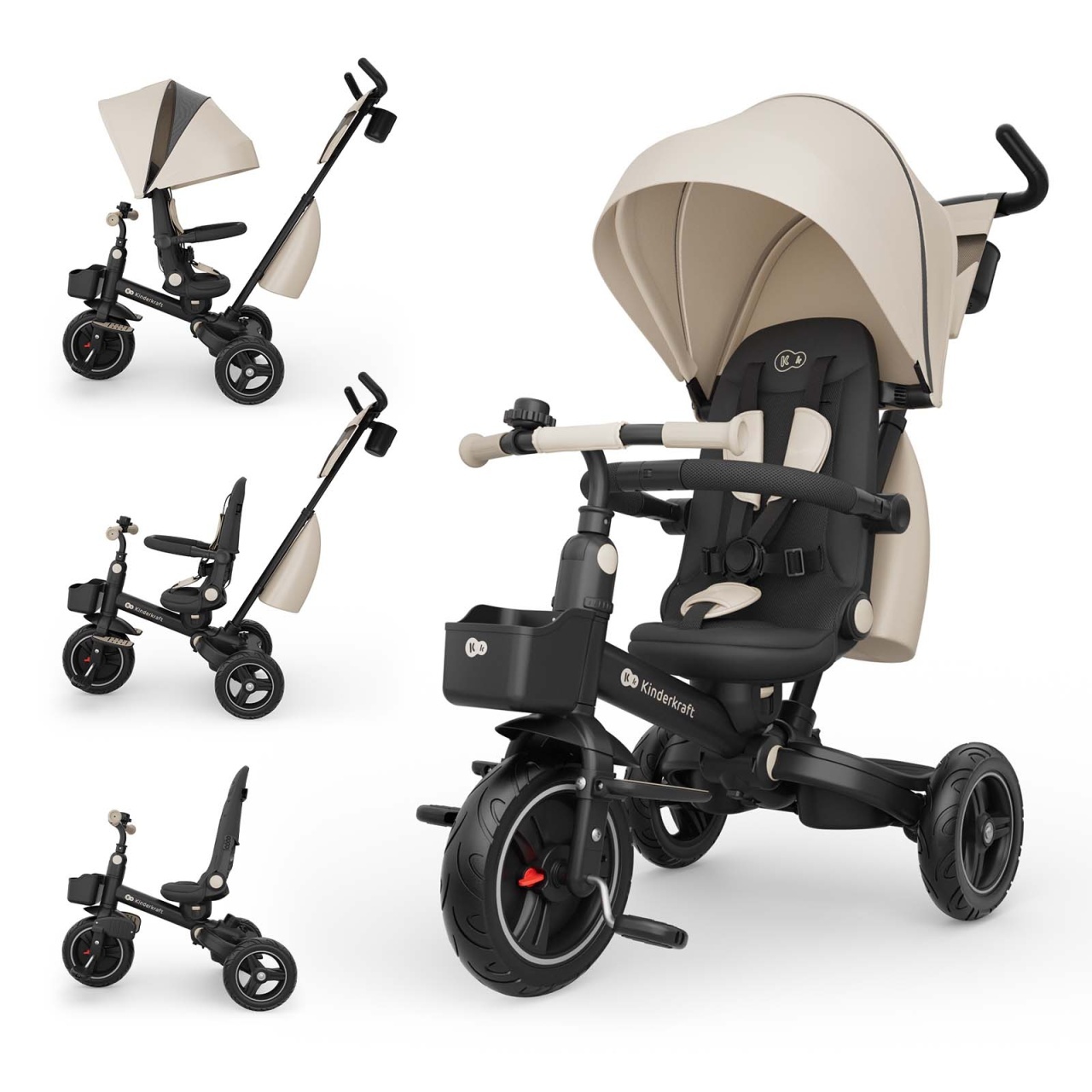 kinderkraft-tricikl-spinstep-2-plus-beige7409369 KINDERKRAFT TRICIKL SPINSTEP 2 PLUS BEIGE - Слика 1