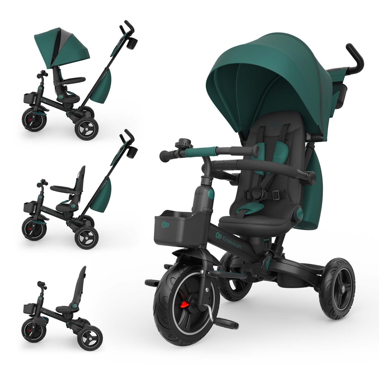 kinderkraft-tricikl-spinstep-2-plus-green7409300 KINDERKRAFT TRICIKL SPINSTEP 2 PLUS GREEN - Слика 1