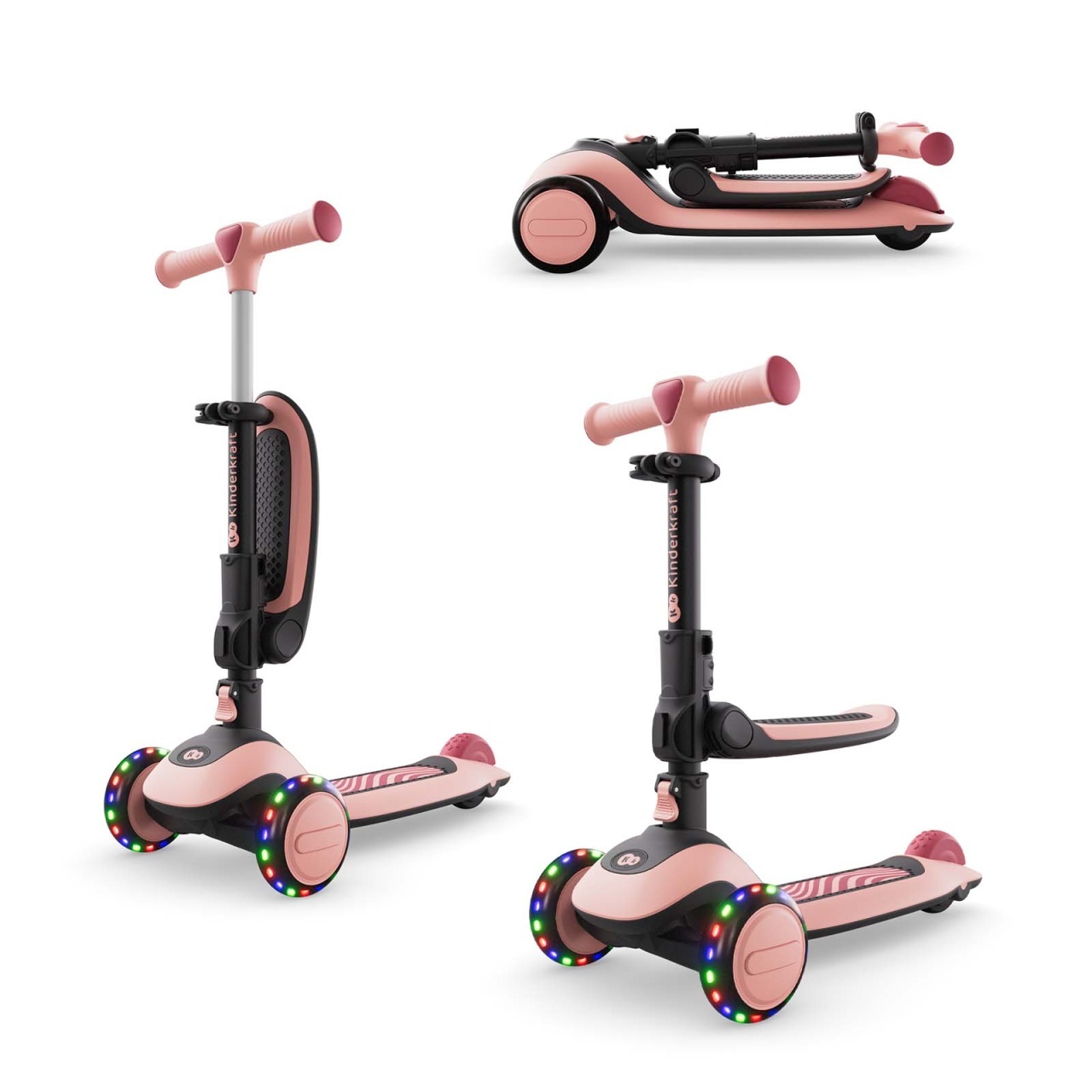 kinderkraft-trotinet-halley-2-pink7409285 KINDERKRAFT TROTINET HALLEY 2 PINK - Слика 1