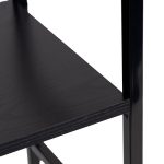LOFT polica sa 3 police i metalnim okvirom – Black ModernHome - Слика 8