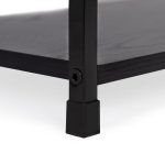 LOFT polica sa 3 police i metalnim okvirom – Black ModernHome - Слика 9