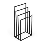 Metalni držač za peškire sa 4 kraka, crni – ModernHome - Слика 5