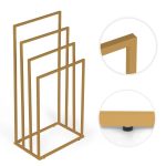 Metalni držač za peškire sa 4 kraka, zlatni – ModernHome - Слика 6