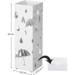 Stalak za kišobrane Modern white - Слика 5
