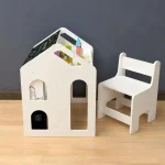 Dečiji radni sto KINDER HOME sa stolicom, policom i tablom - Слика 6
