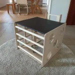 Montesori set 2 u 1 KINDER HOME, dečiji sto sa stolicom i kockom za penjanje - Слика 13