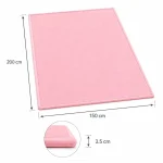Dečiji tepih sa memorijskom penom KINDER HOME LOLA, 150x200 cm, debljina 3,5 cm, baršunasto mekan vodootporni gornji sloj, memori pena, podloga protiv klizanja, roze - Слика 10