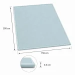 Dečiji tepih sa memorijskim efektom KINDER HOME LOLA, 150x200 cm, debljina 3,5 cm, baršunasto mekan vodootporni gornji sloj, memori pena, protivklizna podloga, plava - Слика 9