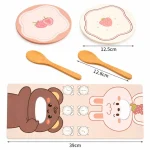 Drvena Montesori igračka KINDER HOME, Nahrani zeku i medveda kolačićima, za finu motoriku, 35 delova - Слика 9
