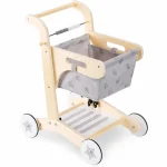 Drvene hodalice za bebe KINDER HOME, kolica za kupovinu sa korpom, igračka za guranje, Montesor