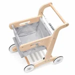 Drvene hodalice za bebe KINDER HOME, kolica za kupovinu sa korpom, igračka za guranje, Montesor - Слика 10