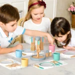 Dečiji drveni trpezarijski set od 33 dela KINDER HOME - Слика 10