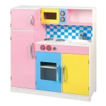 KINDER HOME Dečija kuhinja, drvena igračka za igranje uloga sa šarenim dizajnom, dimenzije - Слика 4