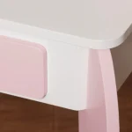 Dečiji drveni toaletni stočić sa ogledalom i svetlima KINDER HOME, roze, 92 cm - Слика 8