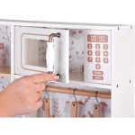 KINDER HOME Dečija drvena kuhinja – vintage stil sa elektronskim pločama za kuvanje, svetlima, zvucima i funkcionalnim dodacima - Слика 8
