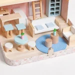 KINDER HOME Dečija drvena kućica sa koferom - Слика 4