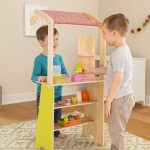 Drvena dečija pijaca sa vagom, POS terminalom i dodacima, 20 delova – EcoToys - Слика 3