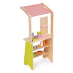 Drvena dečija pijaca sa vagom, POS terminalom i dodacima, 20 delova – EcoToys - Слика 7