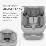 Kikka Boo Autosedište 40-150 cm I-Orbit premium I-SIZE ISOFIX sa potpornom nogom Dark Grey - Слика 3