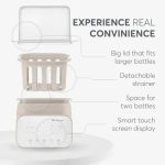 Kikka Boo Dvostruki grejač za flašice sa sterilizatorom 4in1 Handy Beige - Слика 3