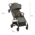 Kikka Boo Kolica autofolding Joy premium 2in1 set sa autosedištem I-Prime I-Size Army Green - Слика 8