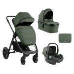 Kikka Boo Kolica Ava 3in1 set sa I-SIZE autosedištem i tvrdom korpom Army Green