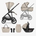 Kikka Boo Kolica Chiara 3in1 set sa I-SIZE I-Prime autosedištem i tvrdom korpom Beige