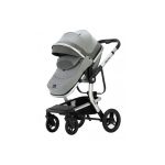 Kikka Boo Kolica Irene premium 3in1 set sa I-SIZE autosedištem i tvrdom korpom Light Grey
